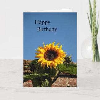 Sunflower Happy Birthday Card