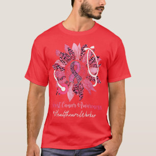 Sunflower Healthcare Worker Ribbon Breast Cancer A T-Shirt