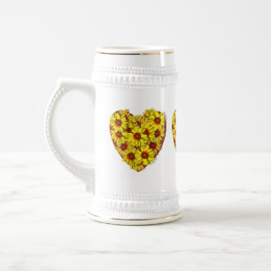 Sunflower Hearts Stein Mug