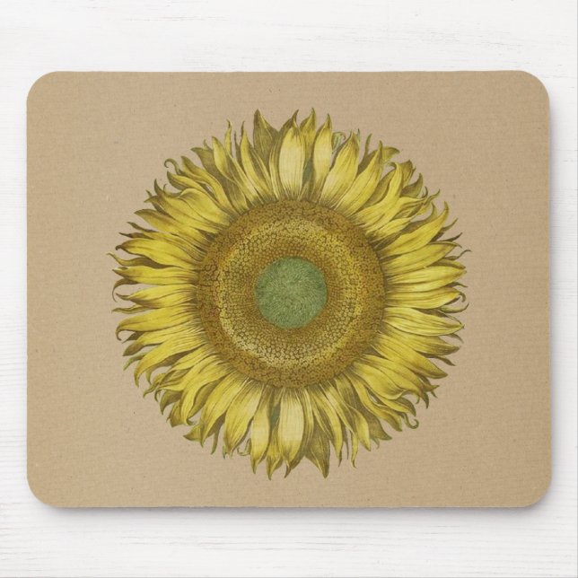 Sunflower - Helianthus on sandy background Mouse Pad (Front)