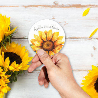 Sunflower "Hello Sunshine" Stickers 