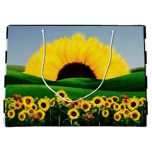 SUNFLOWER HILL LARGE GIFT BAG