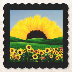 SUNFLOWER HILL PAPER COASTER