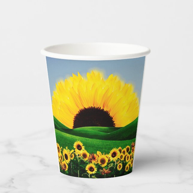 SUNFLOWER HILL PAPER CUPS (Front)