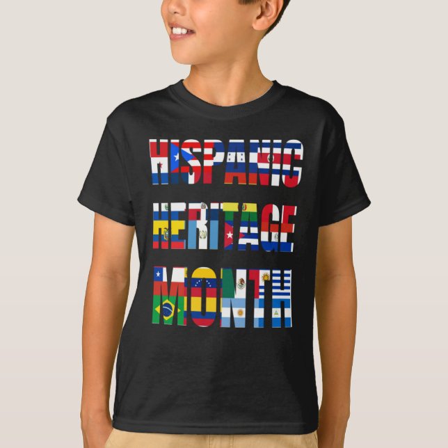 Sunflower Hispanic Heritage Month spanish country T-Shirt (Front)