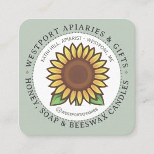 Sunflower Honey & HIve Products Business Card