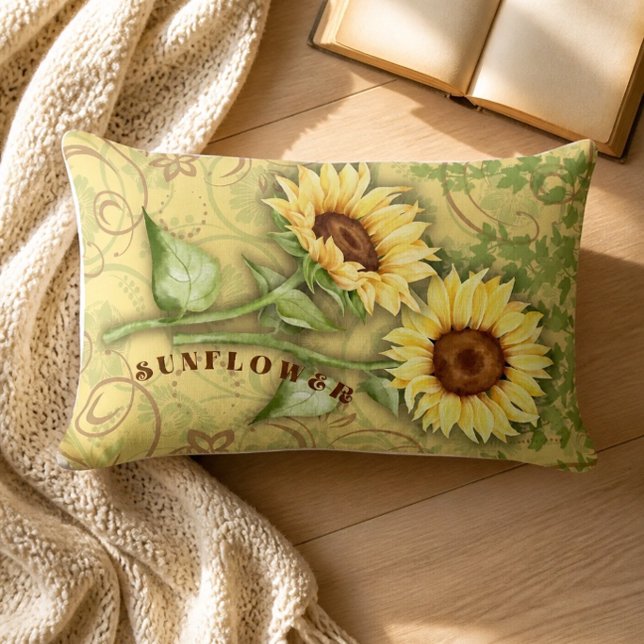 Sunflower II Lumbar Pillow (Creator Uploaded)