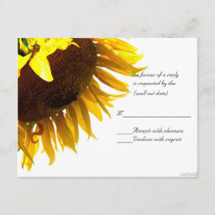 sunflower iii rsvp card