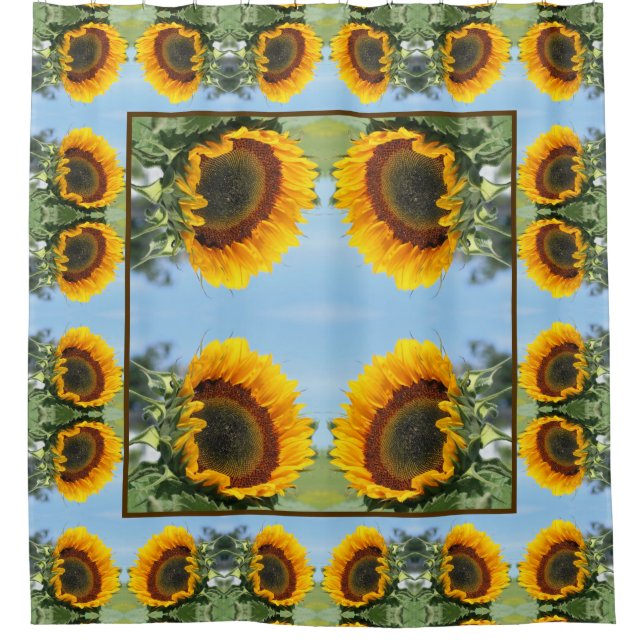 Sunflower In Sunshine Abstract Flower Art   (Front)