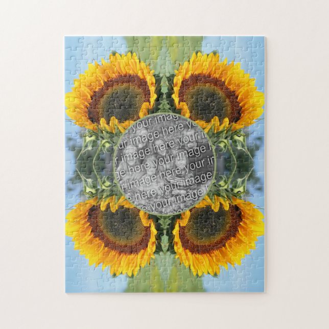 Sunflower In Sunshine Create Your Own Photo Jigsaw Puzzle (Vertical)