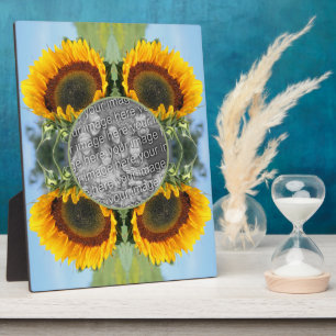 Sunflower In Sunshine Create Your Own Photo Plaque
