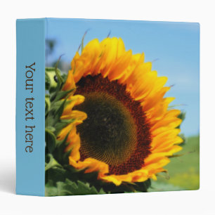 Sunflower In Sunshine Flower Art Personalized Binder
