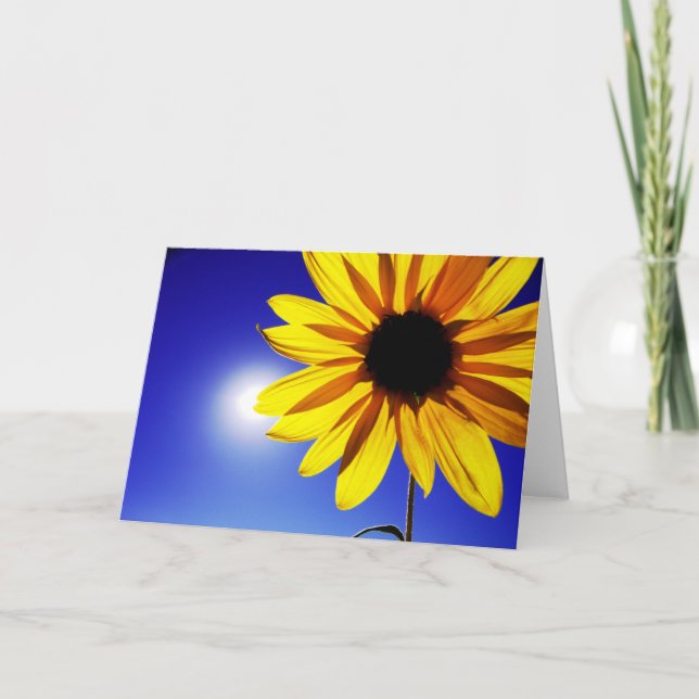 Sunflower in the Sun Greeting Card (Front)