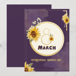 sunflower international Women's Day 2025 March 8 
