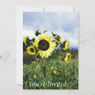 Sunflower Invitation
