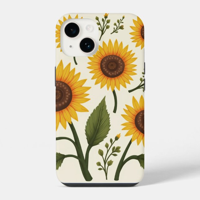 sunflower iPhone 14 Cases (Back)