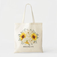 Sunflower Ivory Peony Floral Eucalyptus Wedding