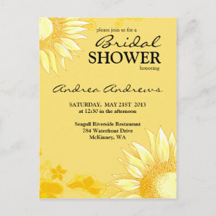 Sunflower Jaune Classy & Fun Invitation Fête des m