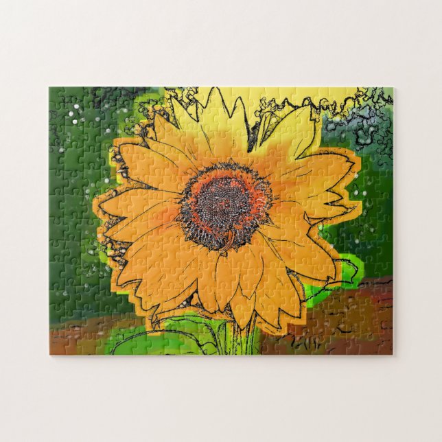 SUNFLOWER JIGSAW PUZZLE (Horizontal)