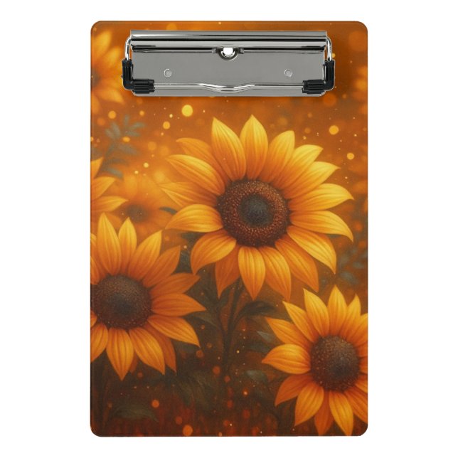 Sunflower Journal Mini Clipboard (Front)