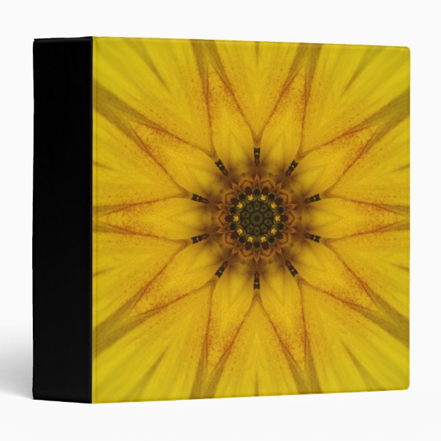 Sunflower Kaleidoscope Binder (Front/Spine)