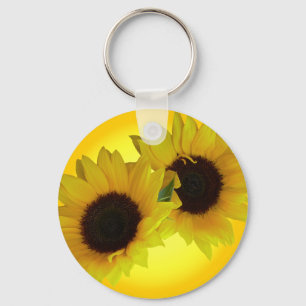 Sunflower Key Chain Cheeful Yellow Flower Gifts