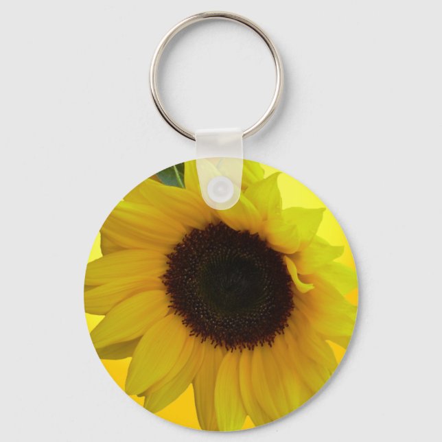 Sunflower Key Chains Cheerful Yellow Flower Gifts (Front)