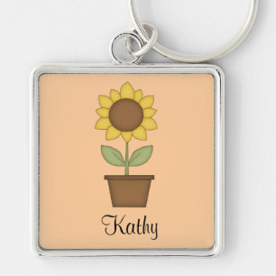 Sunflower Keychain