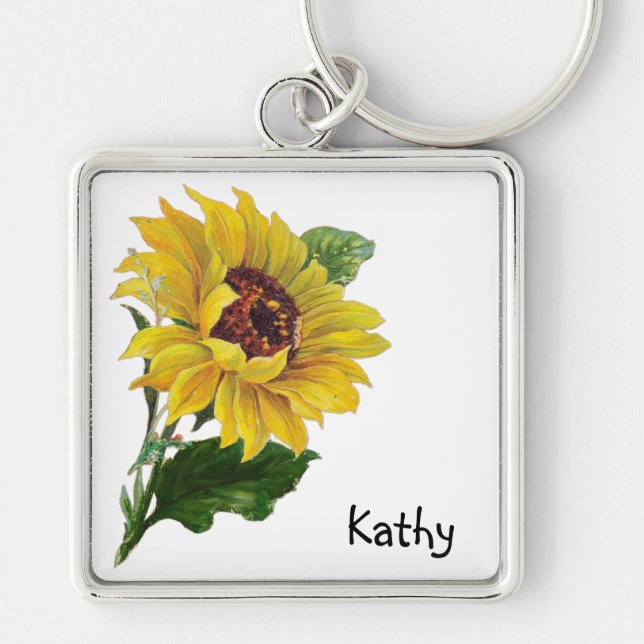 Sunflower Keychain (Front)