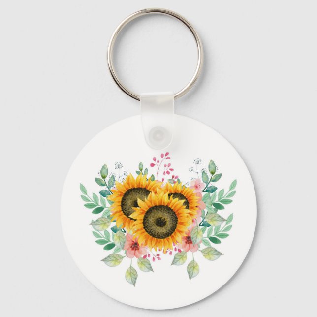 Sunflower  keychain (Front)