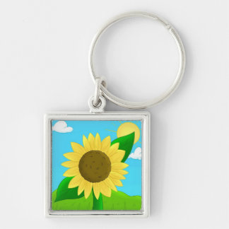 Sunflower Keychain