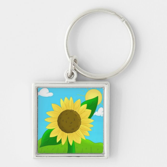 Sunflower Keychain (Front)