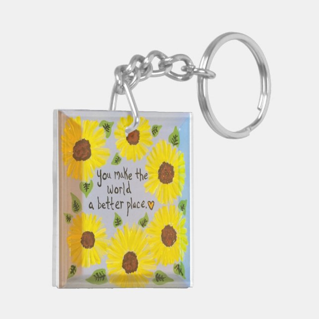 Sunflower Keychain (Back Left)