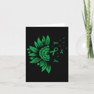 Sunflower Kidney Disease Mental Health Scoliosis R Card