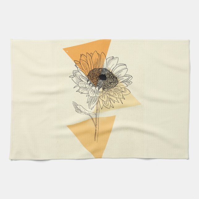 Sunflower Kitchen Towel (Horizontal)
