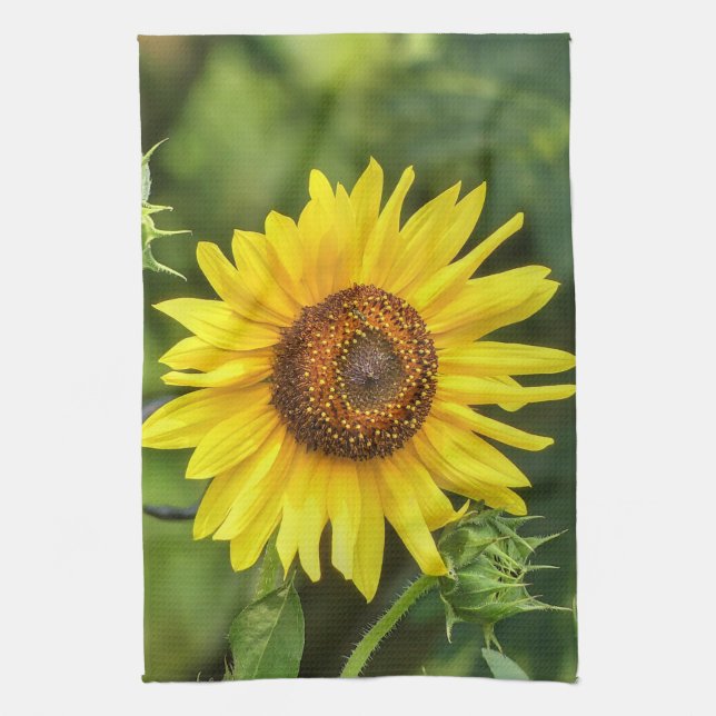 Sunflower  kitchen towel (Vertical)