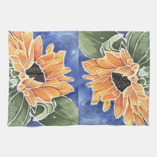 Sunflower Kitchen Towel (Horizontal)