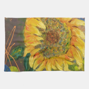 sunflower kitchen towel