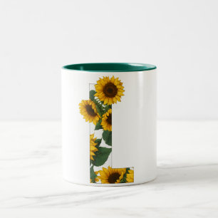Sunflower L Two-Tone Coffee Mug