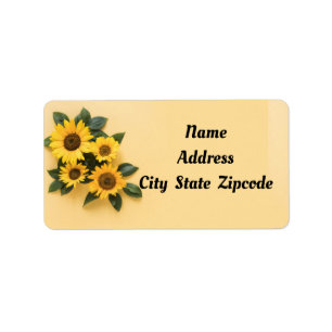 Sunflower Label
