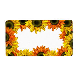 Sunflower Label