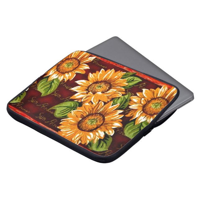 Sunflower Laptop Sleeve (Front Top)