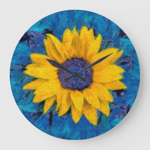 Sunflower Large Clock