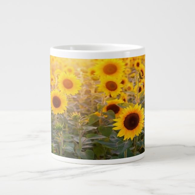 Sunflower Large Coffee Mug (Front)