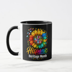 Sunflower Latin Countries Hispanic Heritage Month Mug