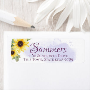 Sunflower Lavender Address