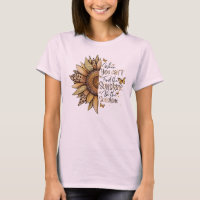 Sunflower & Leopard Print Quote – Be the Sunshine