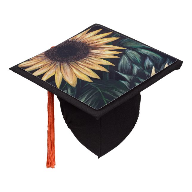 Sunflower Life  Graduation Cap Topper (Angled)