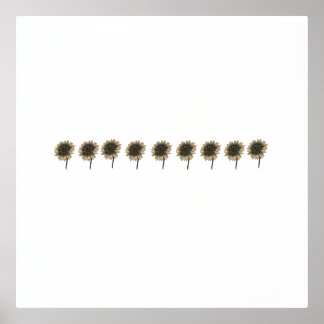 Sunflower Live, Laugh, Love Foil Prints