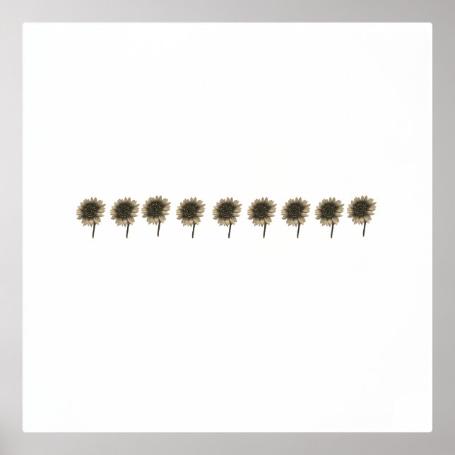 Sunflower Live, Laugh, Love Foil Prints (Front)